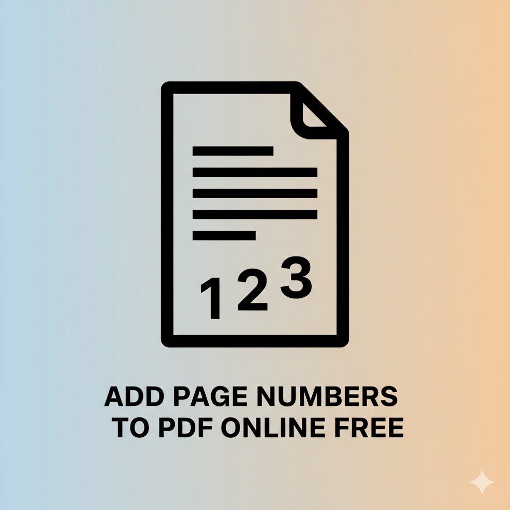 Add Page Numbers To PDF Online Free
