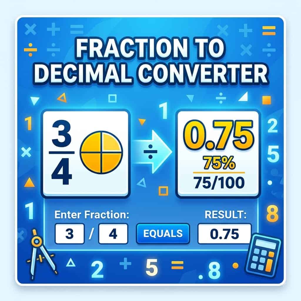 Fraction to decimal